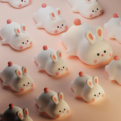 Cute lying rabbit lamp